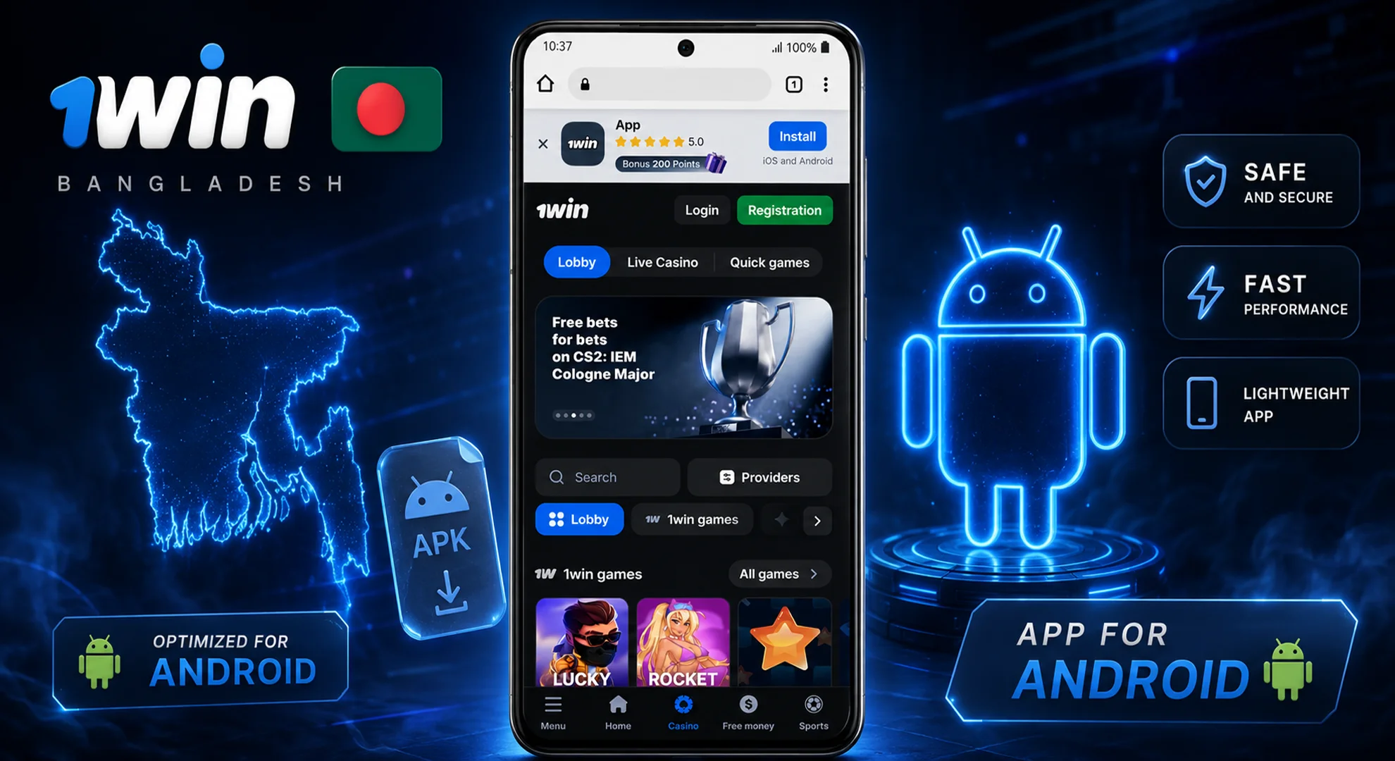 download 1win mobile app for android