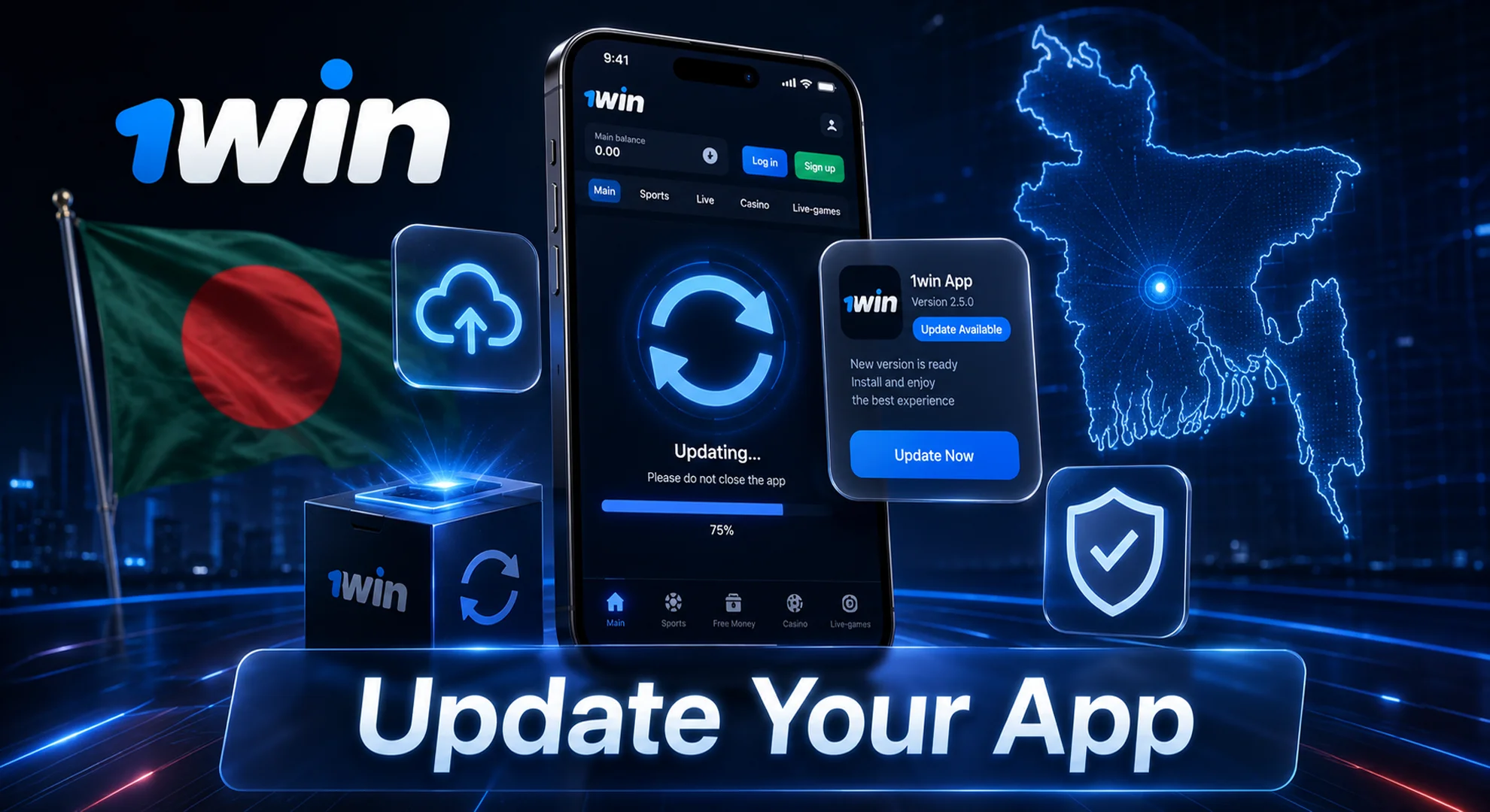 update your 1win app